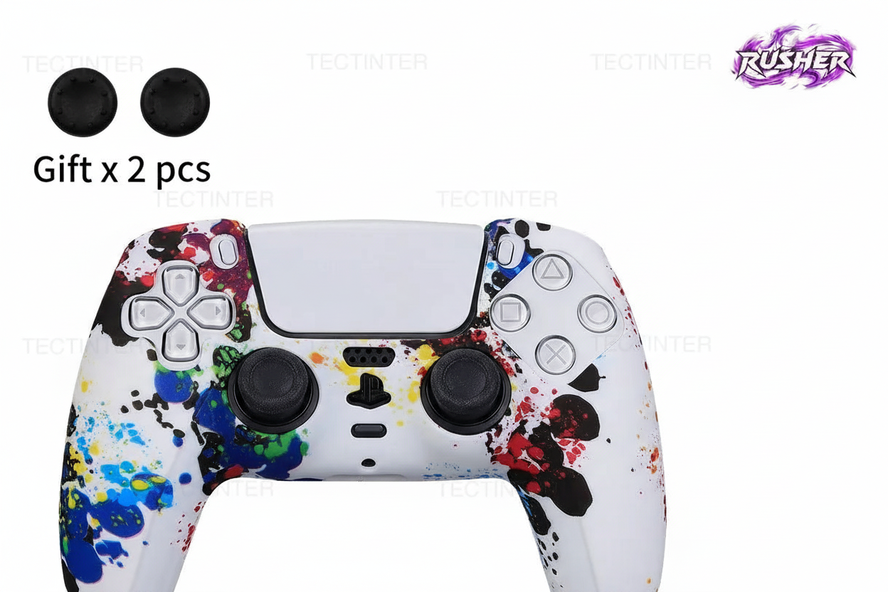 Housse PS5 avec logo RUSHER