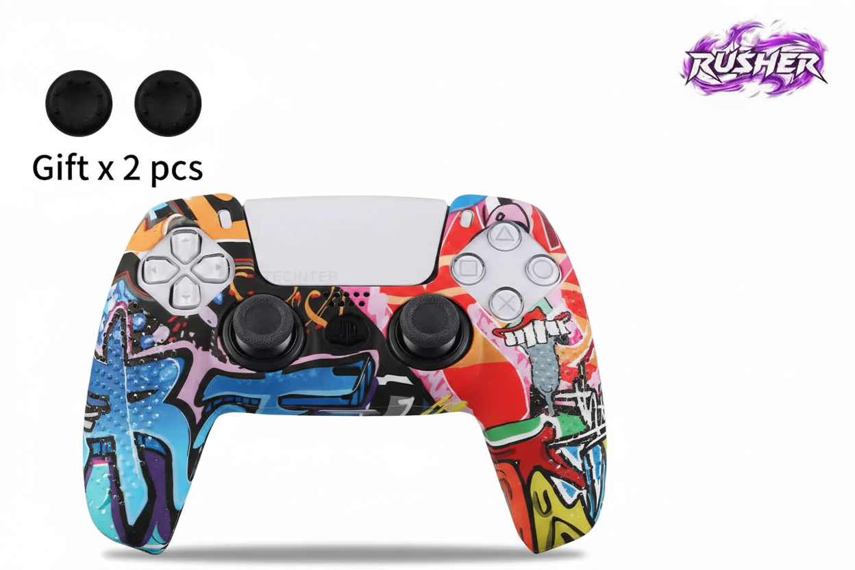 Housse PS5 avec logo RUSHER