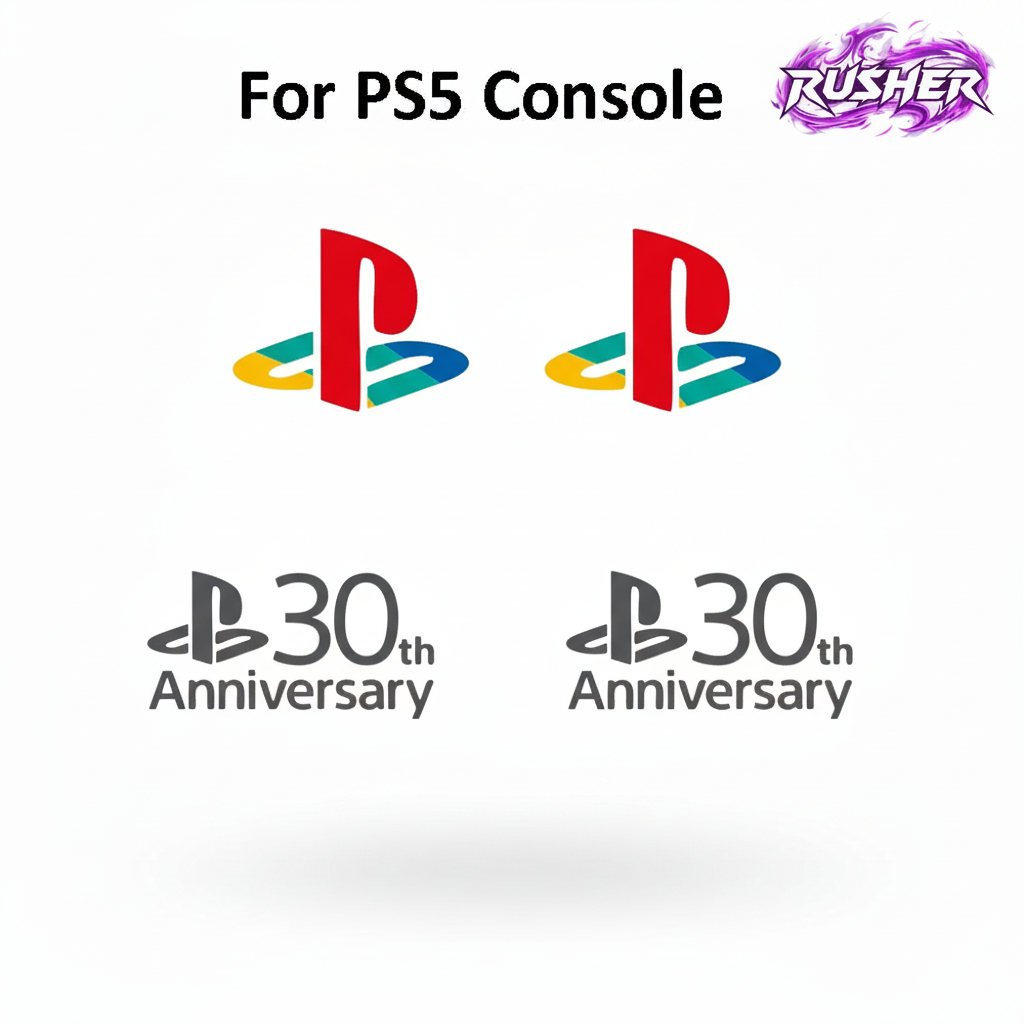 Image 3 - Autocollants PS5 avec logo RUSHER